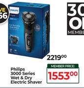 Philips 3000 Series Wet & Dry Electric Shaver