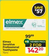 Elemex Sensitive Professional Toothpaste-For 2 x 75ml