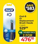 Oral-B IO Replacement Brush Heads-For 2 x 2Pack
