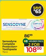 Sensodyne Complete Protection+ Toothpaste-For 2 x 75ml