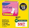 Molicare Premium 3 Drops Lady Pads (12 Pack)-Per Pack