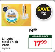 Lil-Lets Maxi Thick Pads (7-Pack)