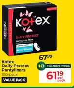 Kotex Daily Protect Pantyliners (100-Pack)-Per Pack