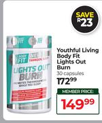 Youthful Living Body Fit Lights Out Burn 30 Capsules