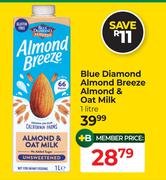 Blue Diamond Almond Breeze Almond & Oat Milk-1Ltr