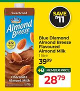 Blue Diamond Almond Breeze Flavoured Almond Milk-1Ltr