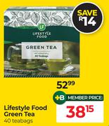 Lifestyle Food Green Tea-40 Teabags