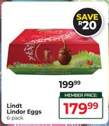 Lindt Lindor Eggs-6 Pack