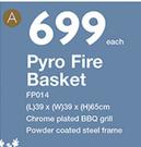 Pyro Fire Basket FP014-Each