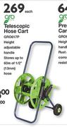 Gro Telescopic Hose Cart GRO617P-Each