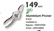 Gro Aluminium Pruner 8 Inch-Each