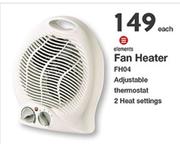 Elements Fan Heater FH04-Each