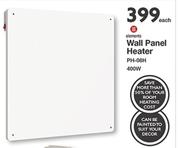 Elements Wall Panel Heater 400W PH-08H-Each