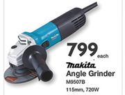 Makita Angle Grinder 115mm, 720W M9507B-Each