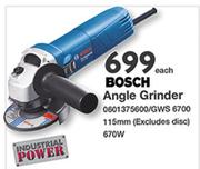 Bosch Angle Grinder 0601375600/GWS 6700-Each