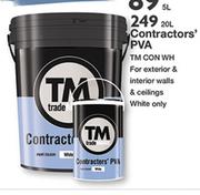 TM Contractors PVA TM CON WH-5Ltr