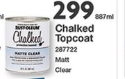 Rust Oleum Chalked Topcoat Matt Clear-887ml