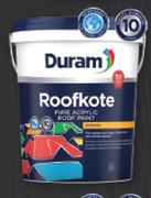 Duram Roofkote Pure Acrylic Roof Paint (Standard Colours)-20L