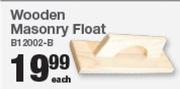 Wooden Masonry Float B1 2002-B-Each