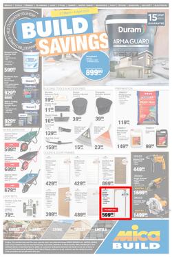 Mica Western Cape, Eastern Cape : Build Savings (21 March - 02 April 2023), page 1