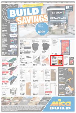 Mica Western Cape, Eastern Cape : Build Savings (21 March - 02 April 2023), page 1