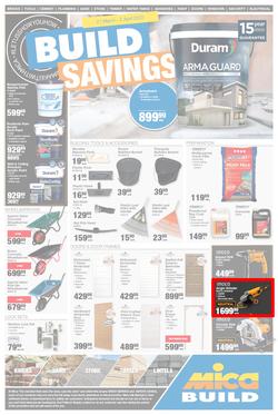 Mica Western Cape, Eastern Cape : Build Savings (21 March - 02 April 2023), page 1