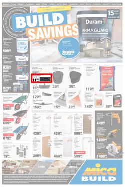 Mica Western Cape, Eastern Cape : Build Savings (21 March - 02 April 2023), page 1