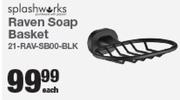Splashworks Raven Soap Basket 21-RAV-SB00-BLK