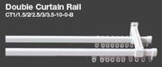Double Curtain Rail CT1/1.5/2/2.5/3/3.5-10-0-B-2.0m