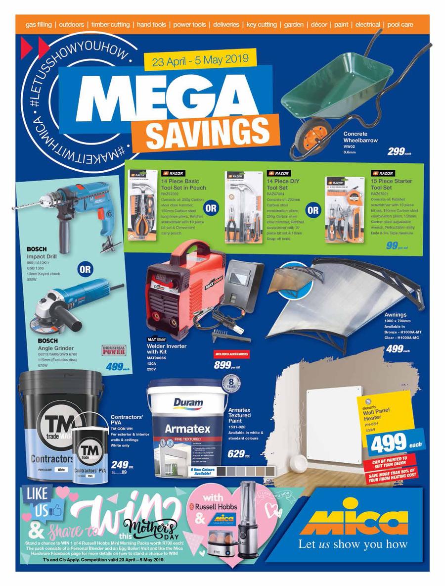 Mica National Mega Savings 23 Apr 05 May 2019 Www Guzzle Co Za