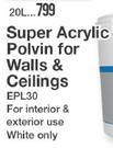 Plascon 20Ltr Super Acrylic Polvin For Walls & Ceilings EPL30