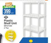Plastic Shelf Unit 4 Tier MTS7040-Each