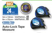 Worksman Auto Lock Tape Measure 5m x 19m WMTM164-Each