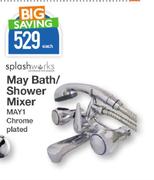 Splash Works May Bath/Shower Mixer Chrome Plated MAY1-Each