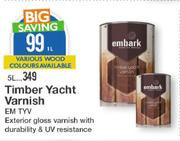 Embark 5Ltr Timber Yacht Varnish EM TYV