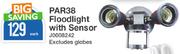 PAR 38 Floodlight With Sensor J0008242 Excludes Globes