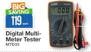 Digital Multi Meter Tester MTD33-Each