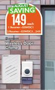 Guardian Wireless Door Chime Receiver GSWDC1-Each