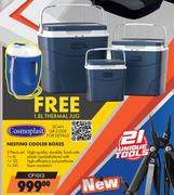 Cosmoplast Nesting Cooler Boxes 3 Piece Set Free 1.8L Thermal Jug CP1013