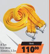 Autogear Tie Downs, Straps & Holders 4 Ton Low Strap 50mm x 3.5m TR40