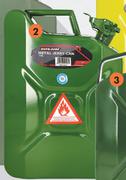 Autogear 10L Green Metal Jerry Cans JC03