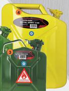 Autogear 20L Yellow Diesel Metal Jerry Cans JC06