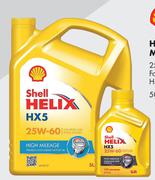 Helix HX5 Multigrade Oil 25W-60 (For Petrol & Diesel) 550040681-500ml