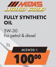 Midas Liquid Gold Fully Synthetic Oil 5W-30 MI5W30-1-1L