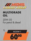 Midas Liquid Gold Multigrade Oil 20W-50 MI20W-1-1L