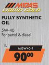 Midas Liquid Gold Fully Synthetic Oil 5W-40 MI5W40-1L