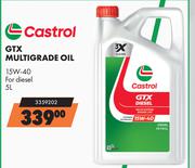 Castrol GTX Multigrade Oil 15W-40 3359202-5L