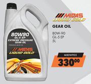 Midas Liquid Gold Gear Oil 80W-90 M80W905-5L