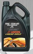 Midas Liquid Gold Multigrade Oil 15W-40 MI40TD-5L