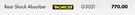 Monroe Rear Shock Absorber For Renault KWID 2016 Onwards G3021